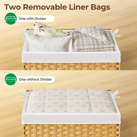 GREENSTELL waterproof synthetic rattan keeps contents protected from moisture.