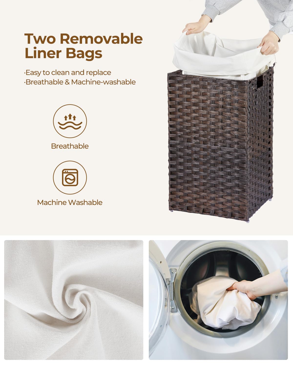 Greenstell wide inner space accommodates bulkier items while keeping things organized.
