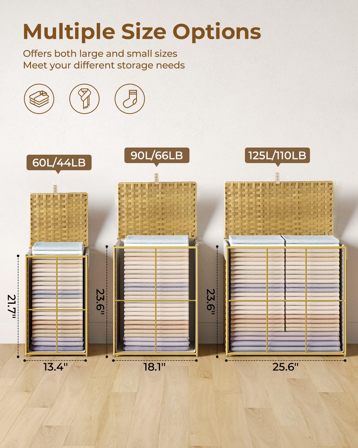 GREENSTELL wide inner space supports large clothing loads