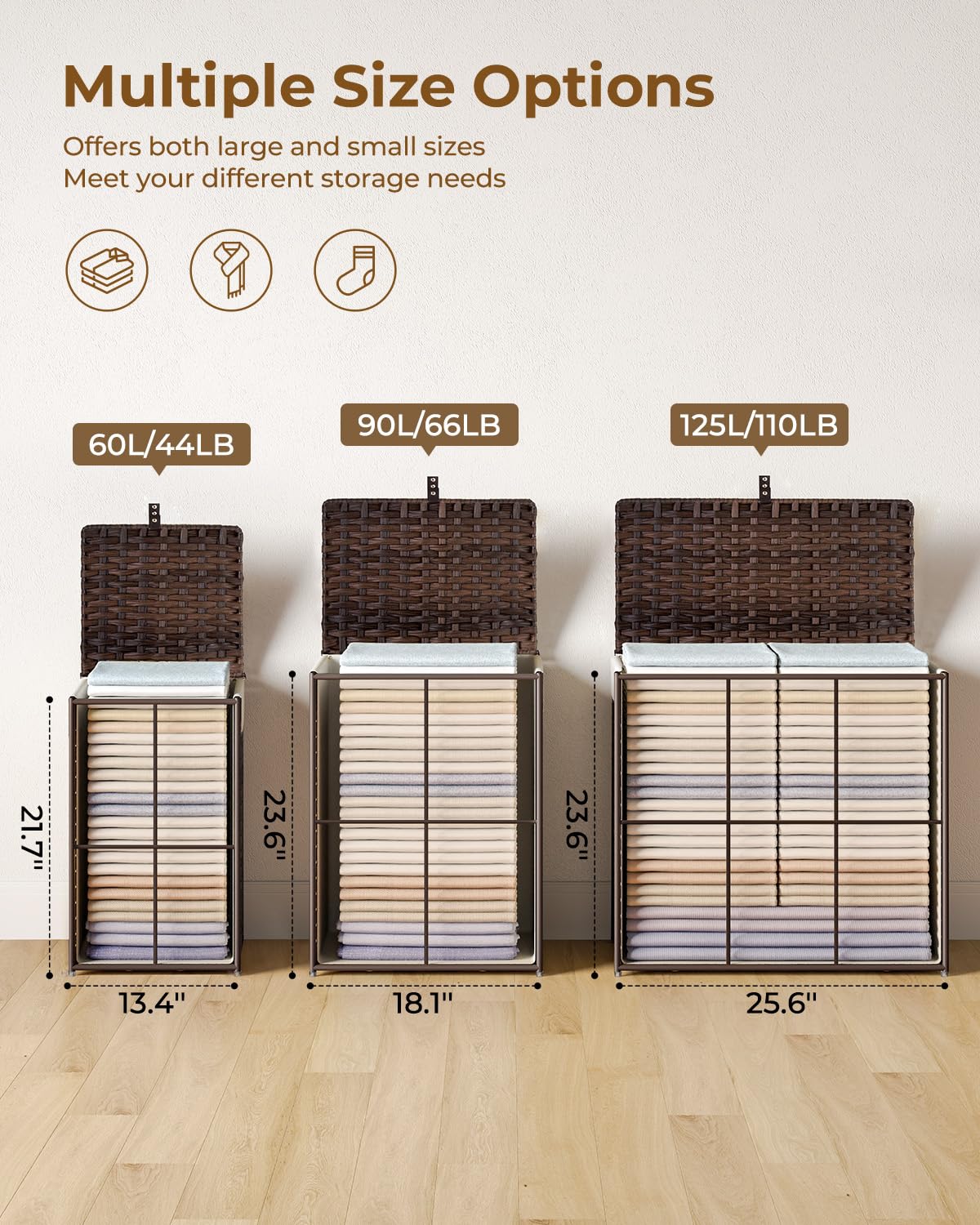 GREENSTELL wide interior space accommodates bulky items with ease