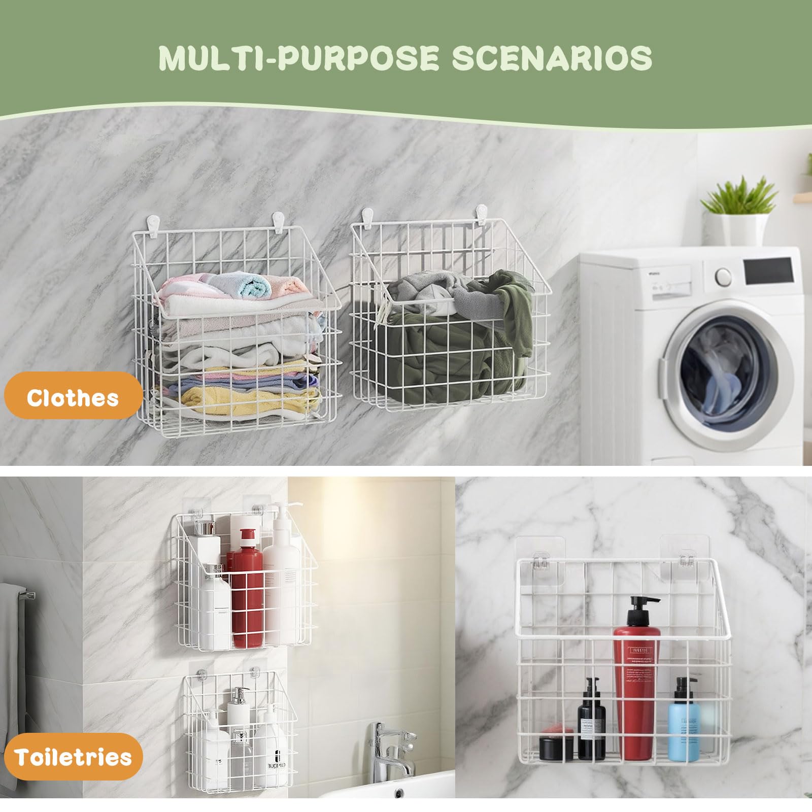 Greentainer adhesive hook mount system enables flexible, no-drill setup.