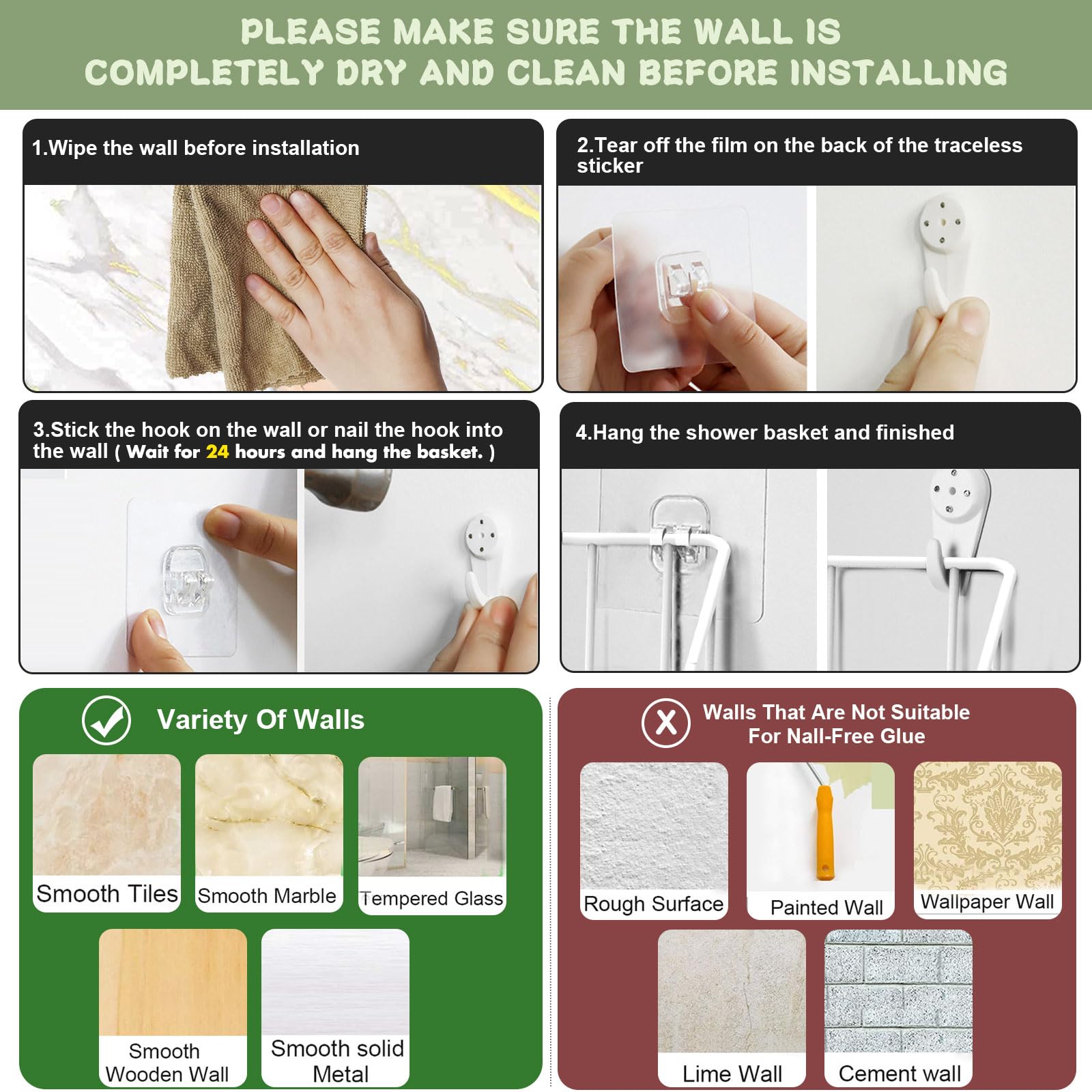 Greentainer rustproof steel coating resists bathroom humidity over time.