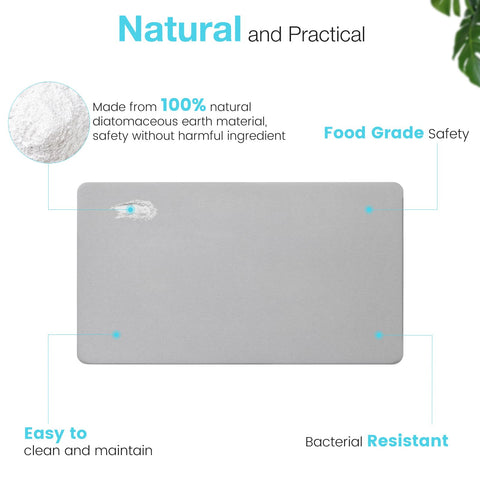 Greenturf eco-friendly diatomite mat supports sustainable bathroom choices