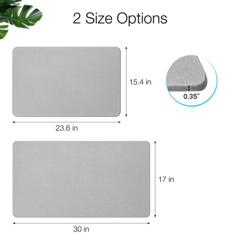 Greenturf diatomite bath mat texture close-up highlights slip-resistant surface