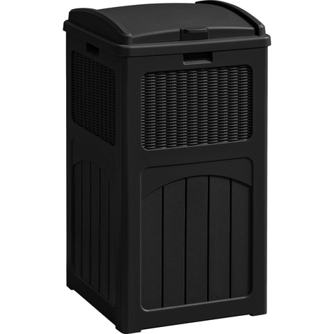 Greesum 33-gallon outdoor trash can with lid for organized yard waste