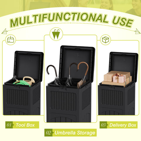 Ergonomic side handles on the Greesum bin for easy moving.