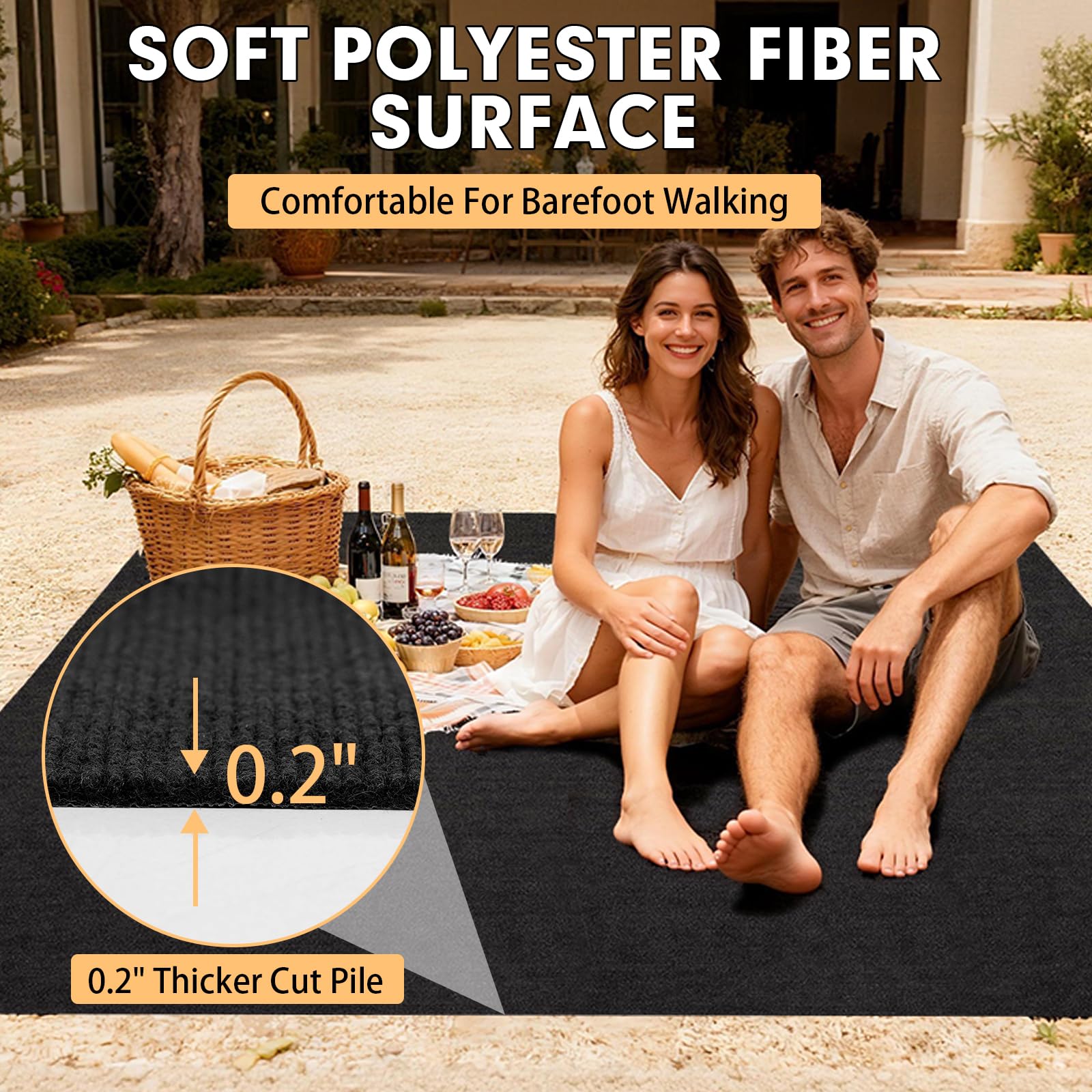 Easy cut and install concept for Grefinity Marine Carpet in irregular areas