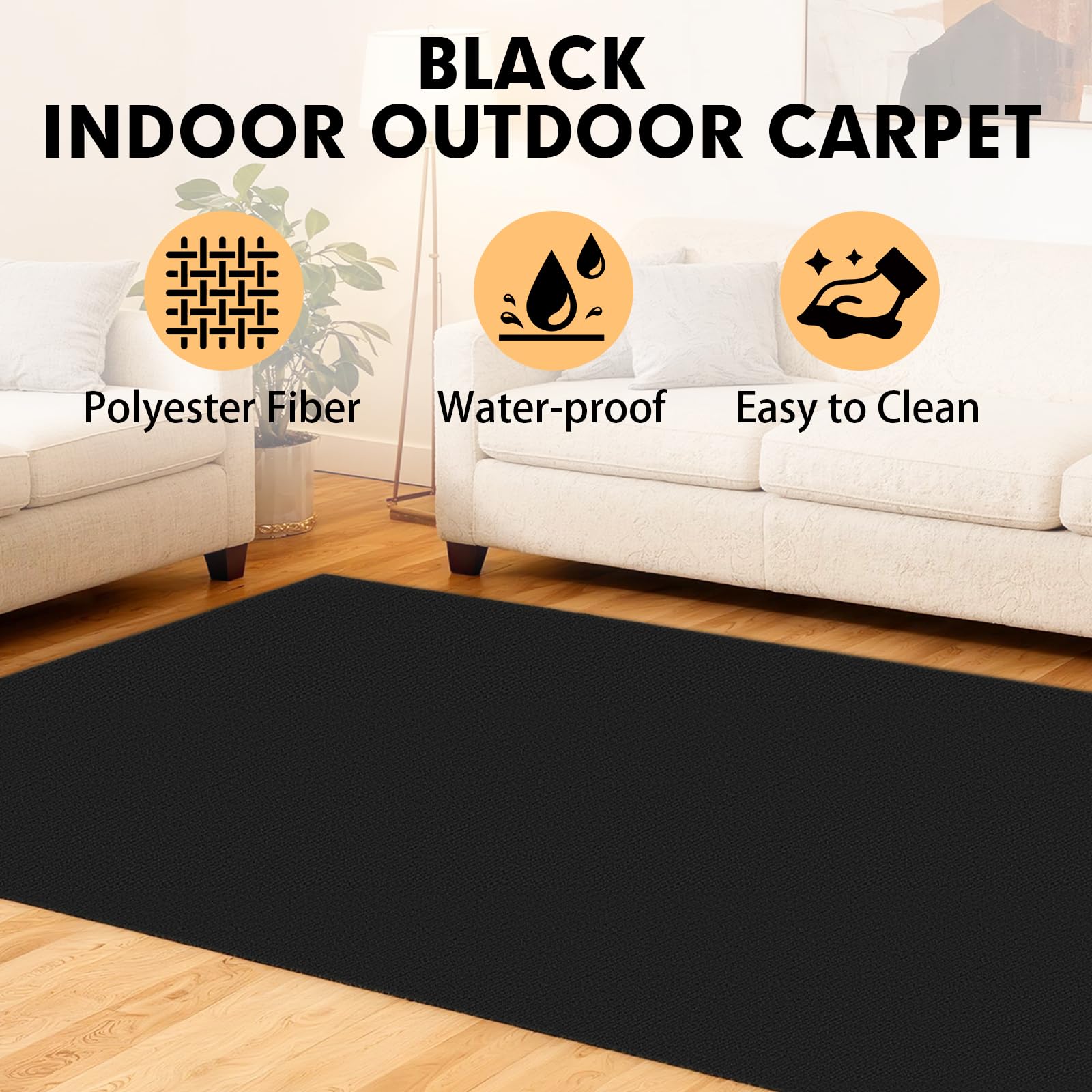 Soft barefoot-friendly surface of Grefinity Marine Carpet for indoor and outdoor spaces