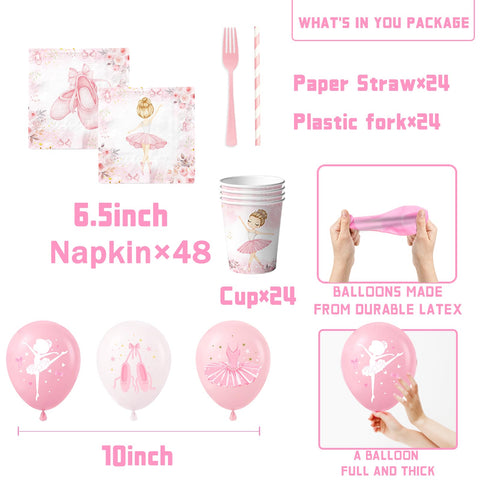 GREHUMOR ballerina tablecloth — protects surfaces with pink elegance.