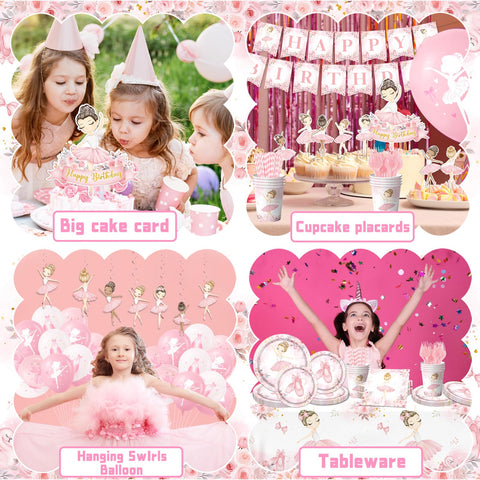 GREHUMOR ballet balloon decor — three styles to create a celebratory ambiance.