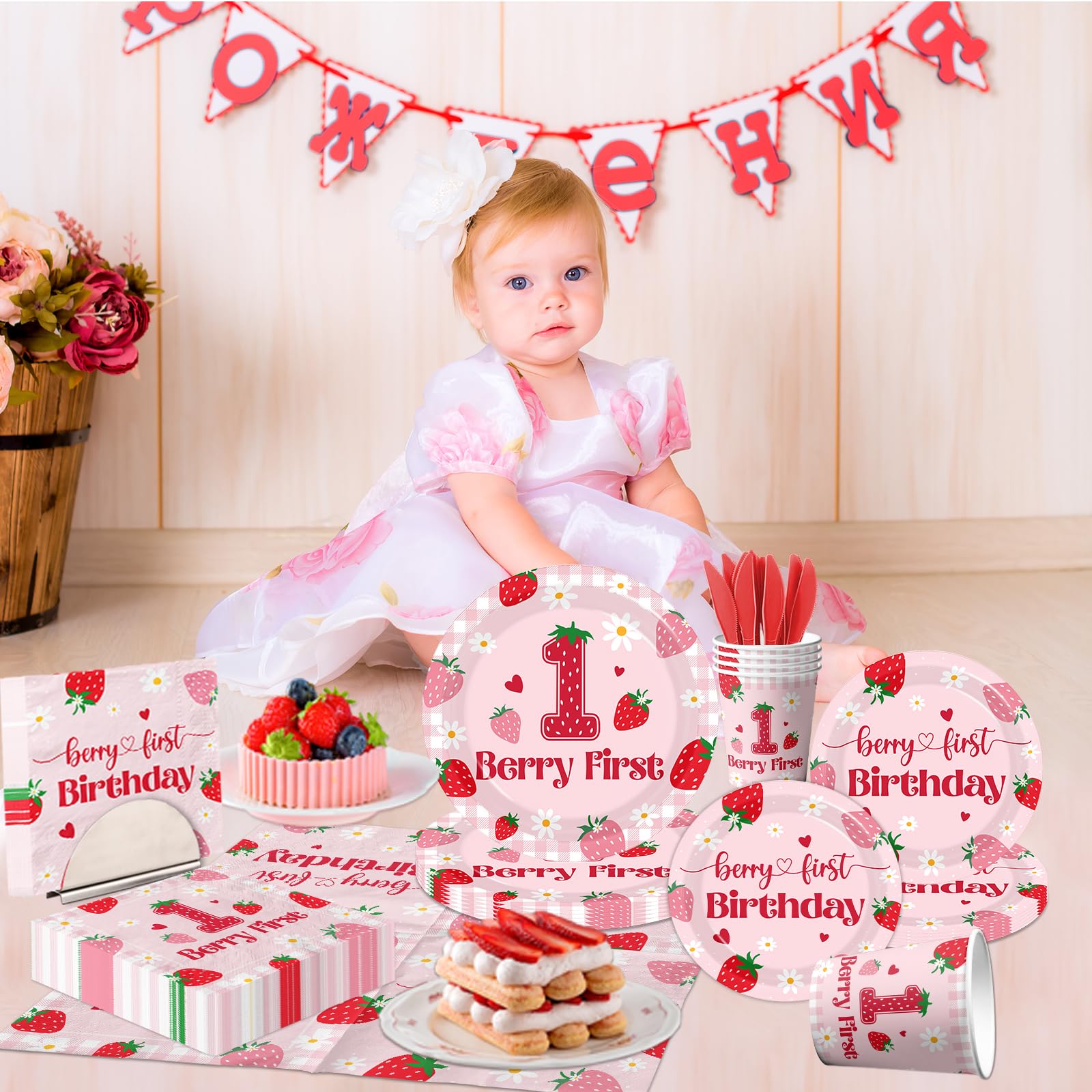 GREHUMOR Strawberry knives, safe and practical utensils for the birthday table