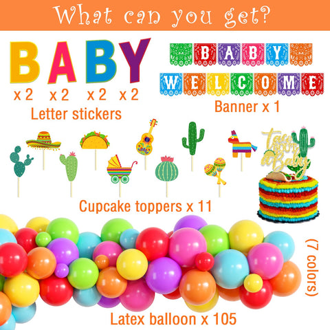 GREHUMOR taco bout a baby backdrop creates photo ready scenes