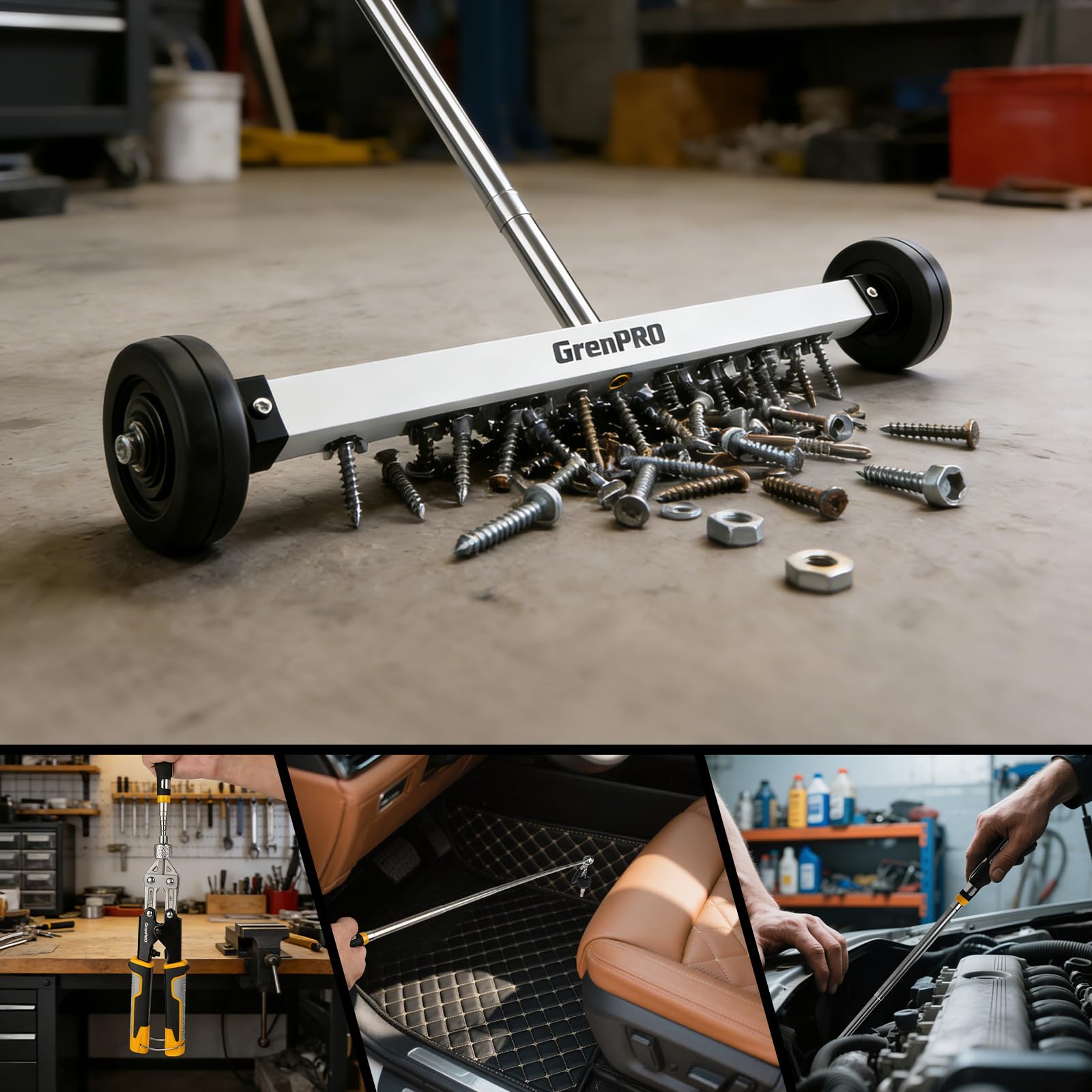 GRENPRO ideal for construction sites, garages, and home projects.