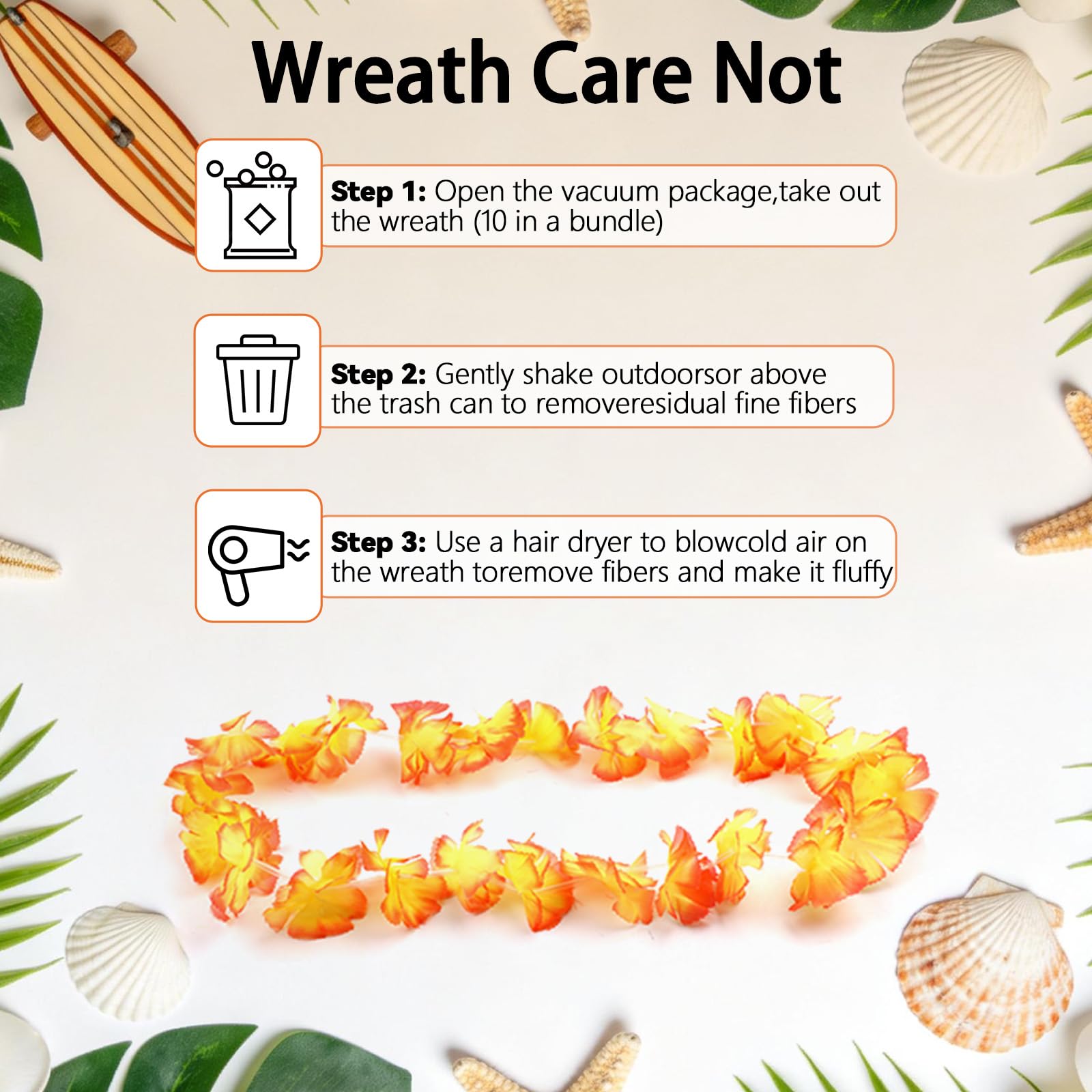 Grestar leis brighten summer events and luau decor at gatherings