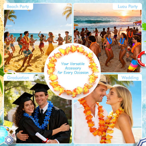Grestar leis arrive vacuum-packaged for safe, compact shipping