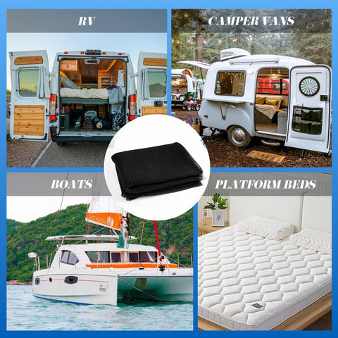 GRETJOB underlay protecting mattress in RVs, campers, boats, and bedrooms.