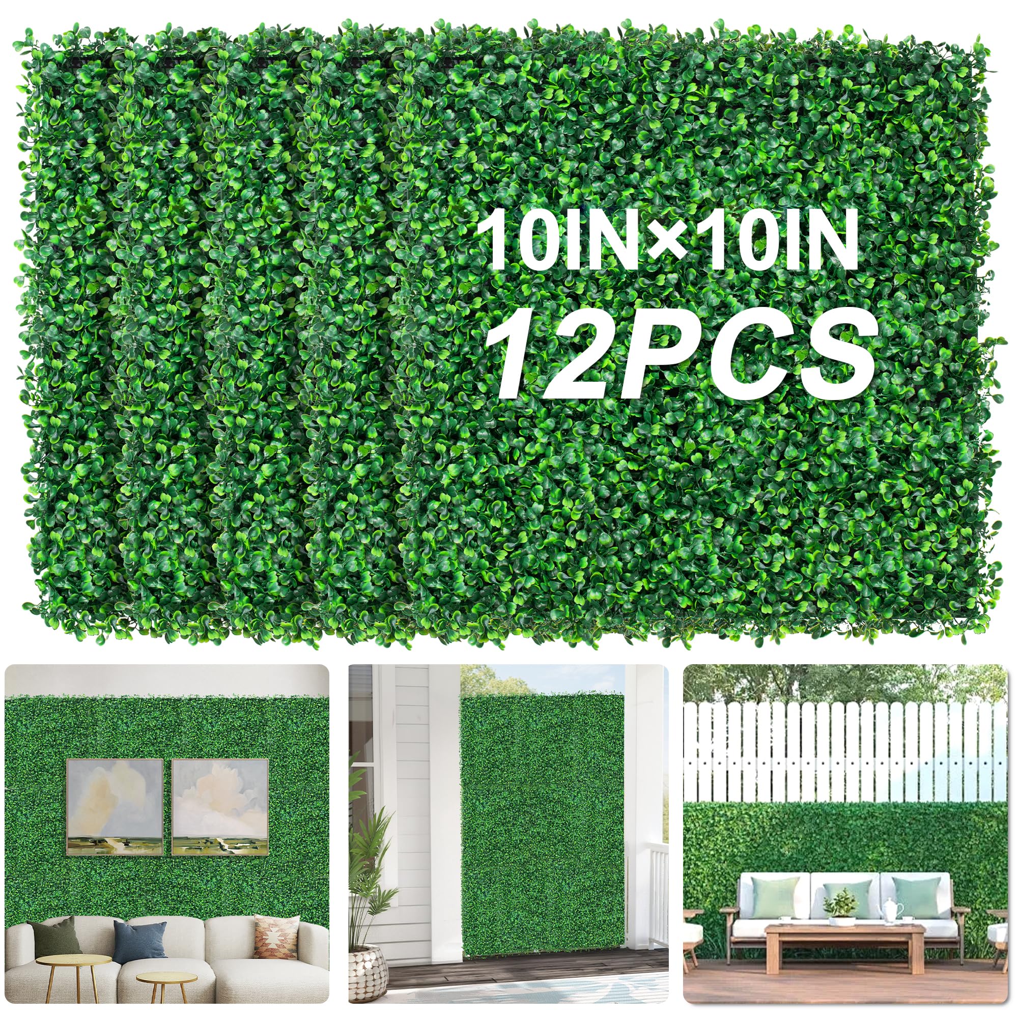 Grewyear grass wall panel close-up shows dense, lifelike greenery for a stylish backdrop.