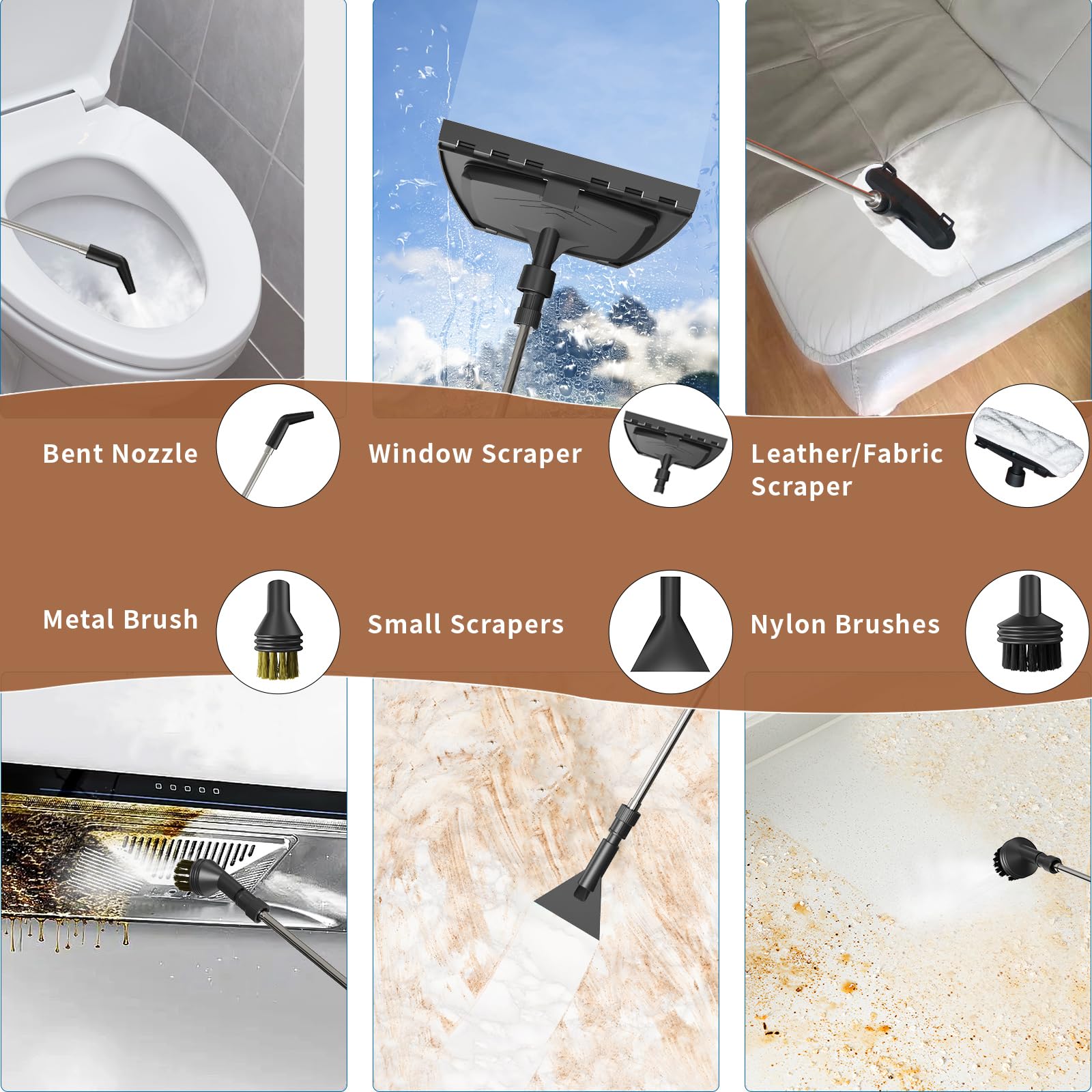 Gribouillage portable steamer with handle control for easy use.