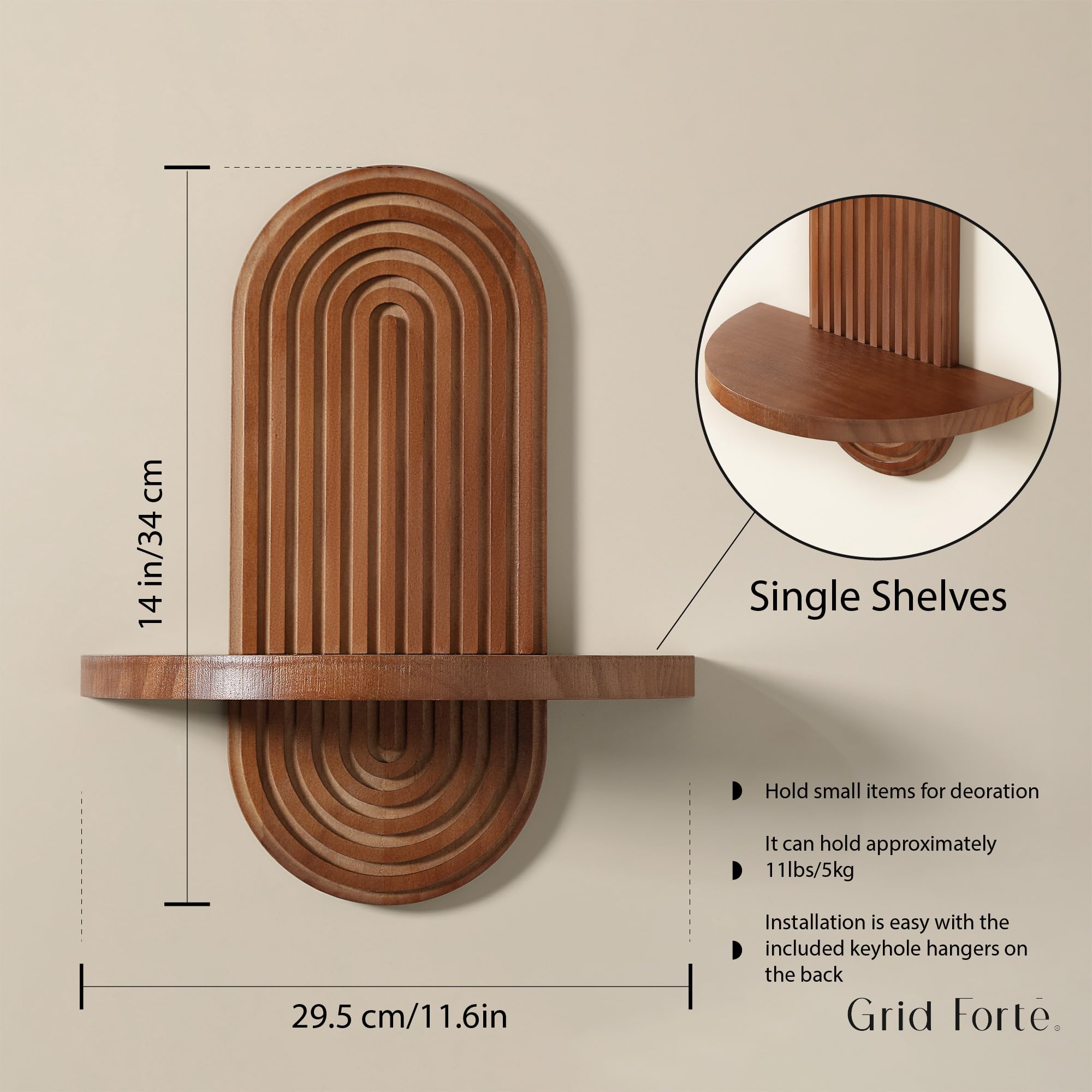 GRID FORTE wood grain detail highlighting craftsmanship and natural knots