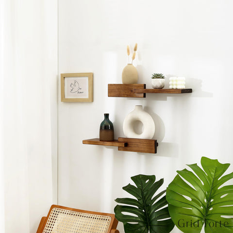 GRID FORTE walnut finish satin surface adds warm ambience.