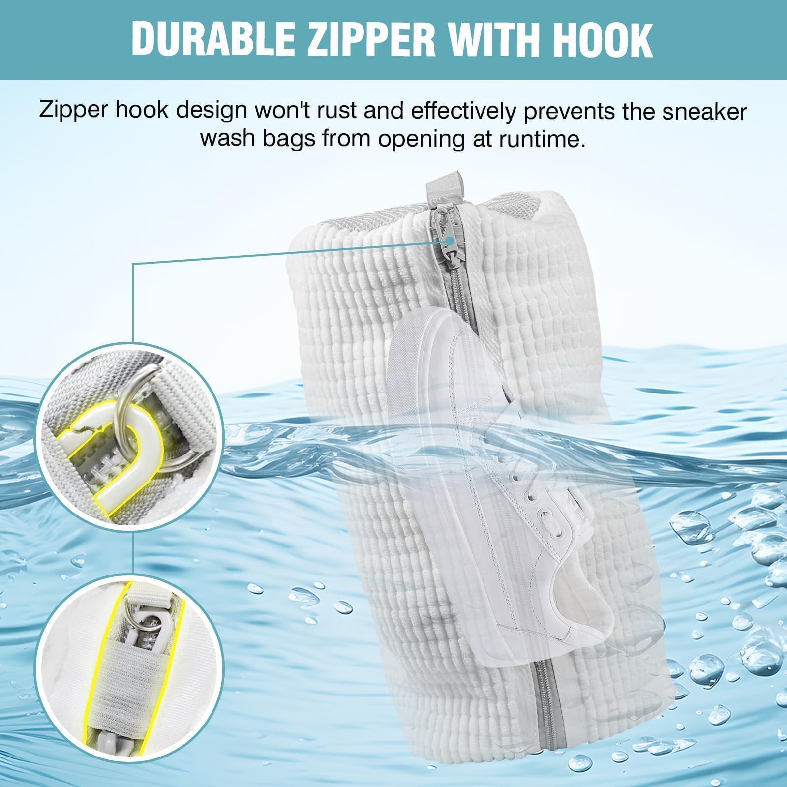 Gripooaven inner bristles cleaning action helps lift stains.