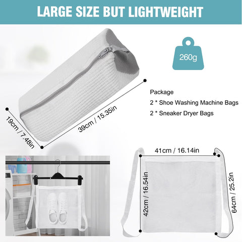 Gripooaven large-capacity bag 39x19 cm to hold sneakers and more.