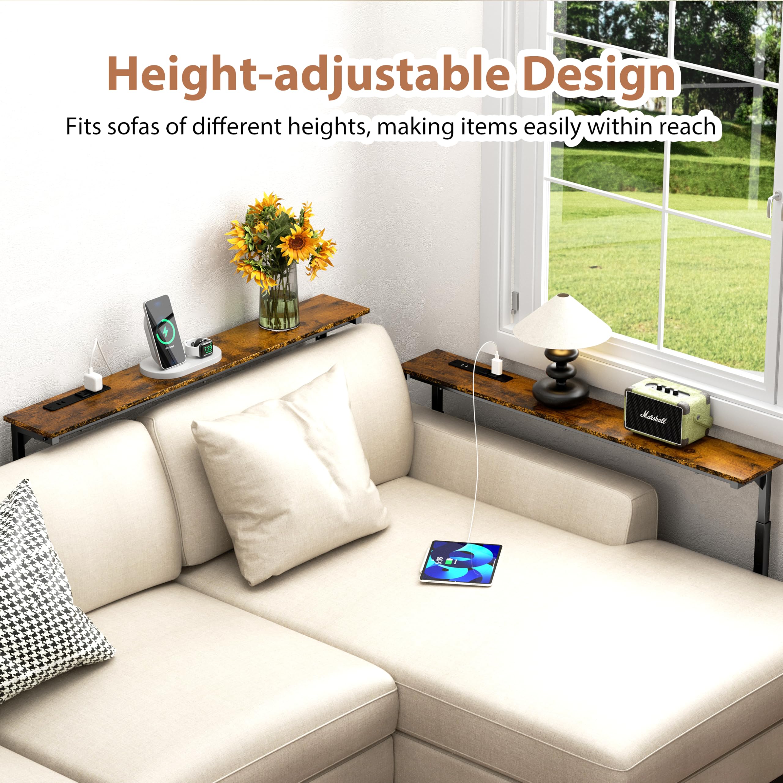 GRLEAF behind-couch layout demonstrated in a cozy living room setting.