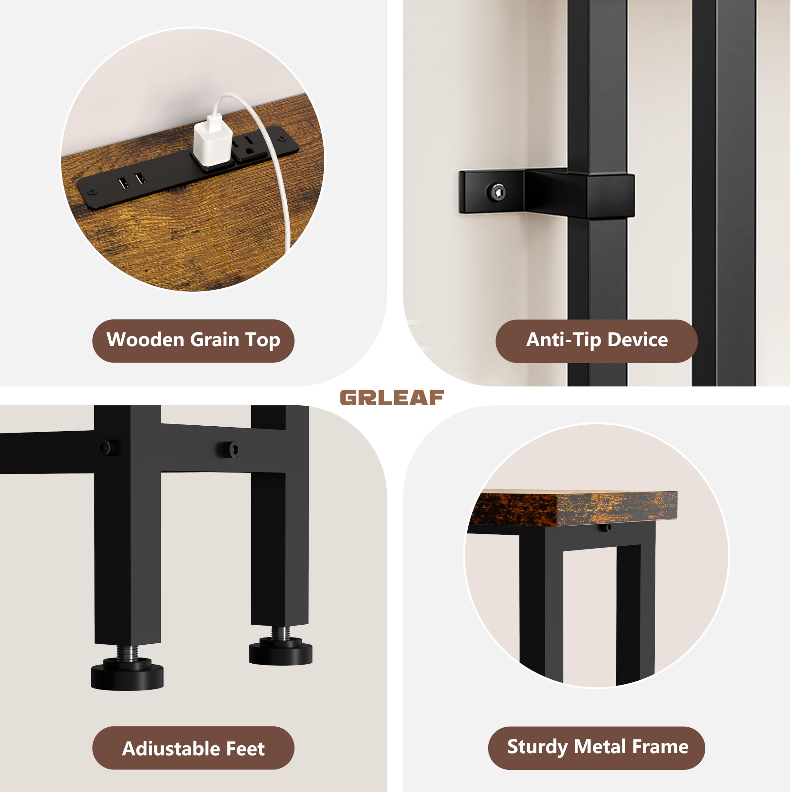 GRLEAF easy assembly with included tools for quick setup.