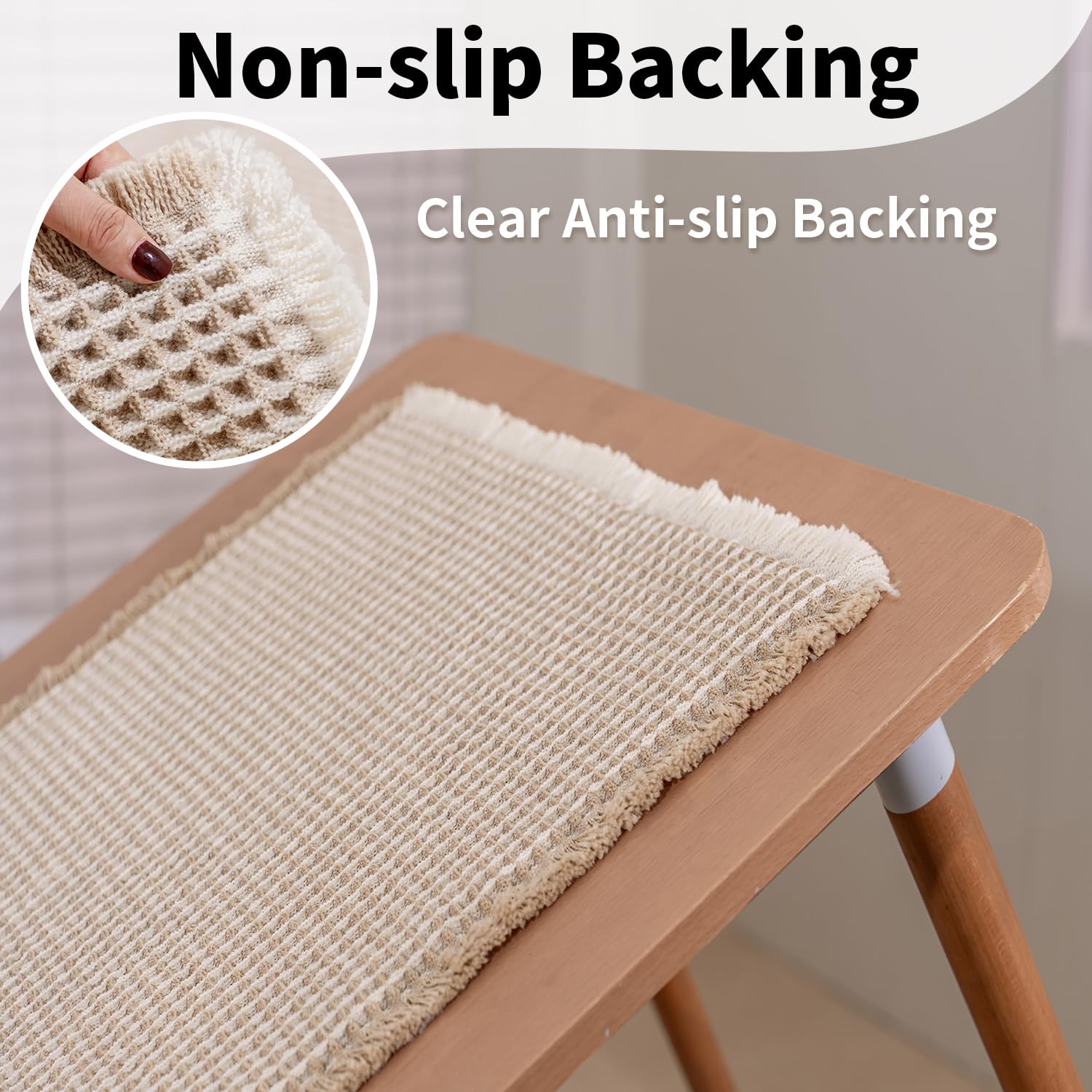 GRLYUH bath mat beside shower area for quick drying