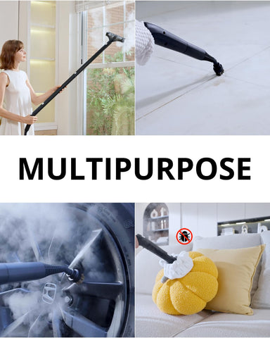 GROBELL steam cleaner-21-accessories image highlights a complete kit for various tasks.