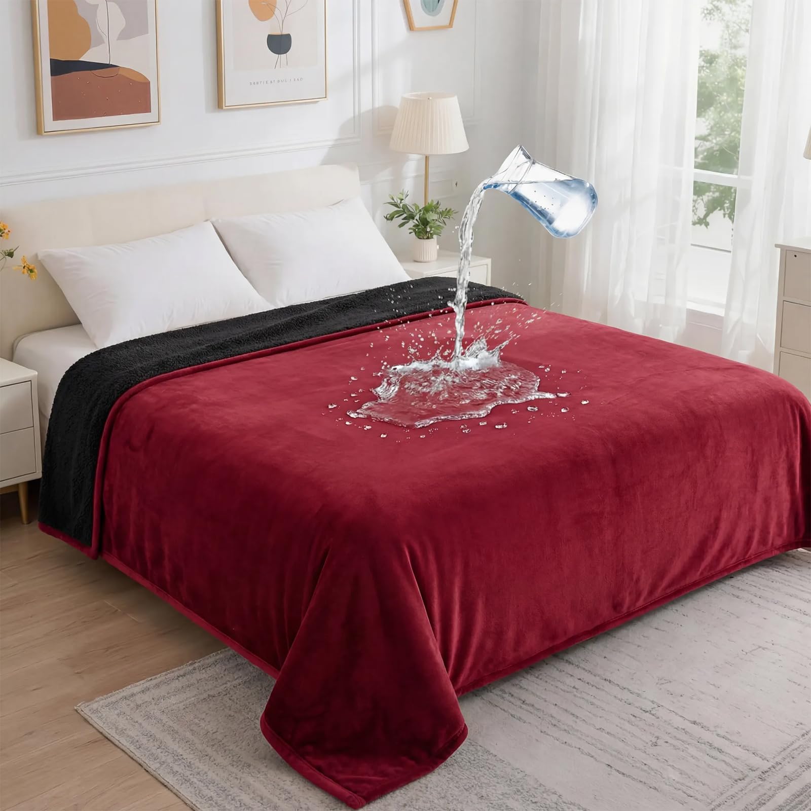GROOSE waterproof blanket bed 40x60 with flannel top for dry comfort.