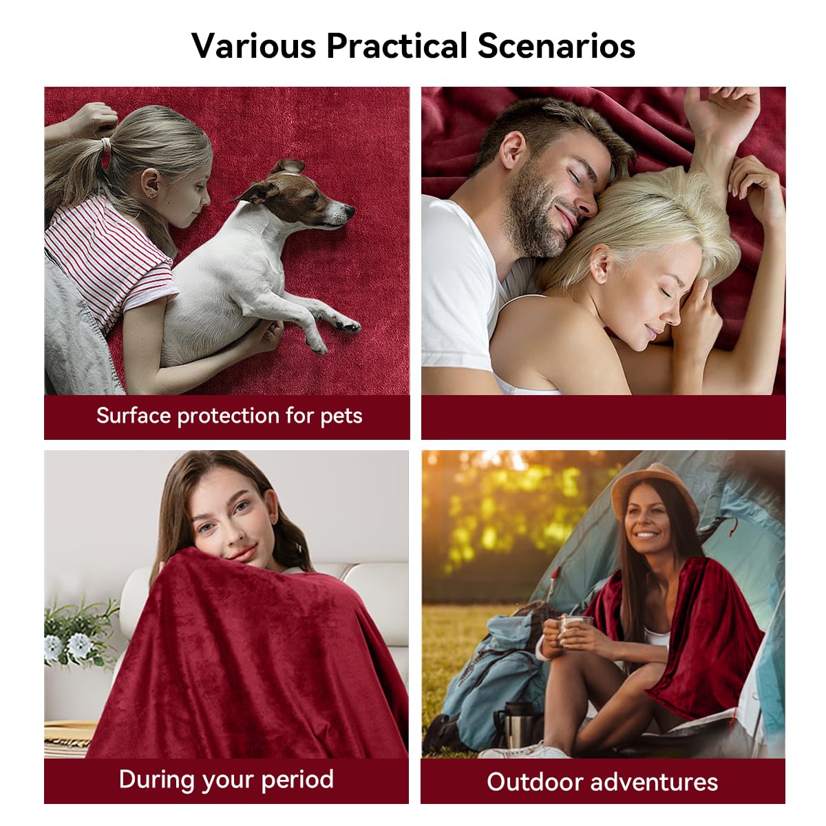 GROOSE blanket on bed provides full coverage against moisture.