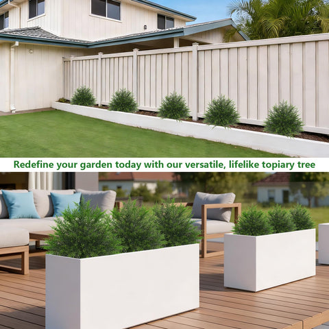 Grooy indoor-outdoor topiary suits porches, offices, and balconies.