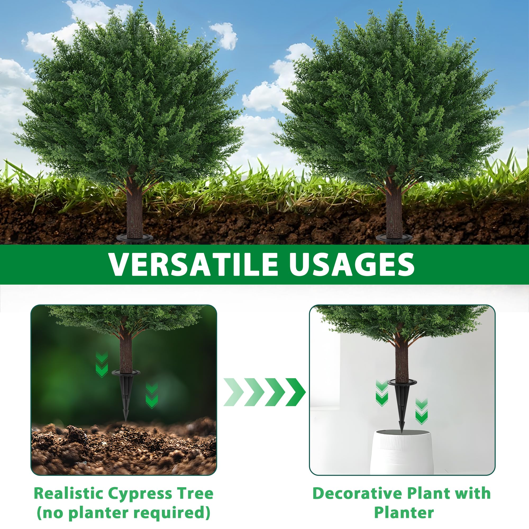 Grooy life-like topiary suited for indoor or outdoor use.