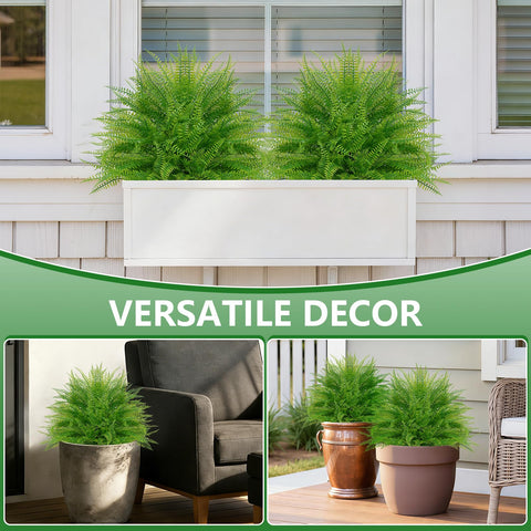 Grooy faux fern on stake enables simple ground installation