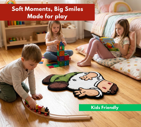 GROVETA cartoon-themed rug gift idea for humor lovers.