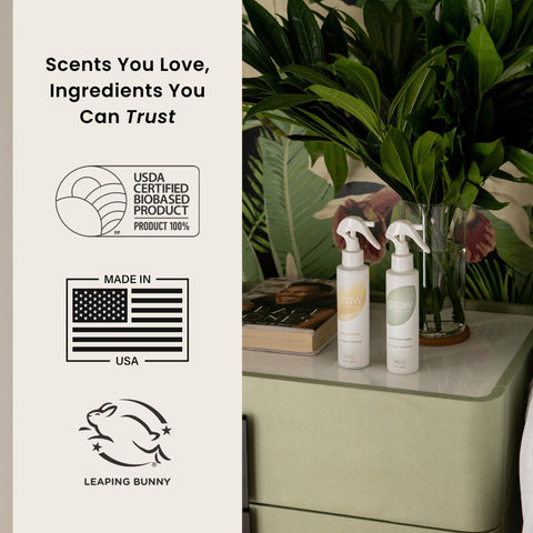 Grow Fragrance Woodland Sage bathroom spray neutralizes odors with herbal notes