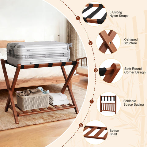 Grow Bou lower shelf stores shoes or bags beneath the rack
