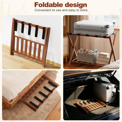 Grow Bou upper shelf holds suitcases up to 165 pounds securely