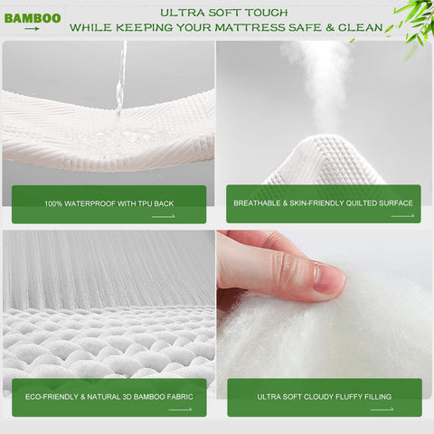 GRT deep-pocket design fits mattresses from 8 to 26 inches securely.