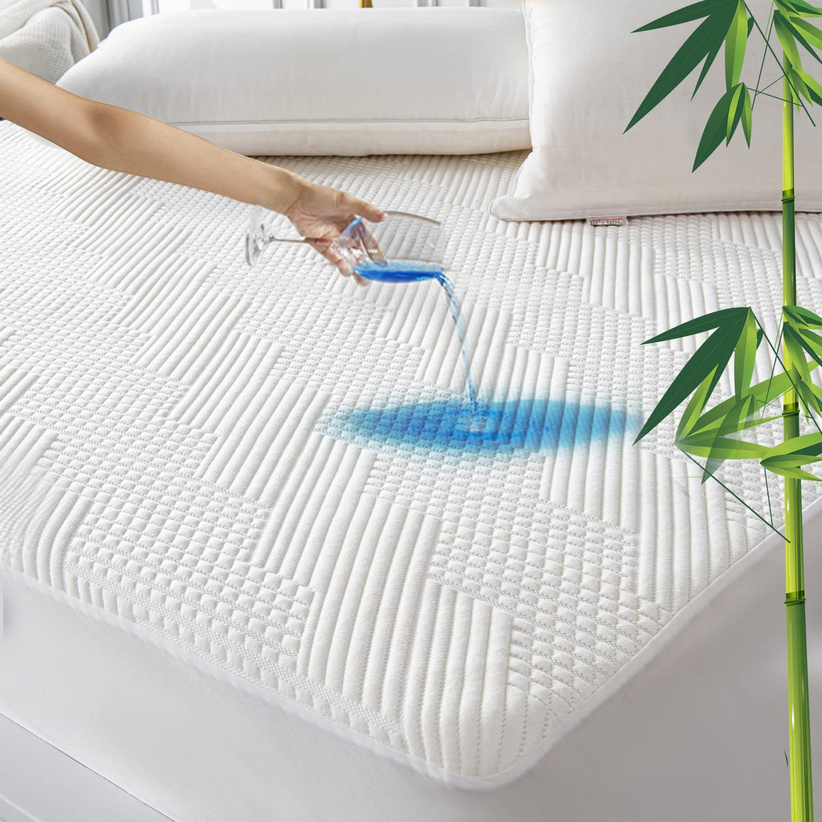 GRT Queen protector with 3D air fabric texture for breathability