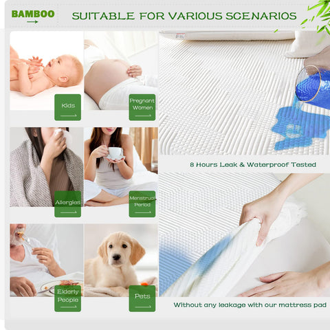 Noiseless sleep with GRT waterproof protector on bed surface