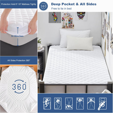 GRT Twin XL dust-proof cover helps maintain a clean sleeping surface