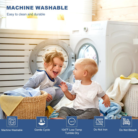 GRT Twin XL machine-washable protector for easy cleaning.
