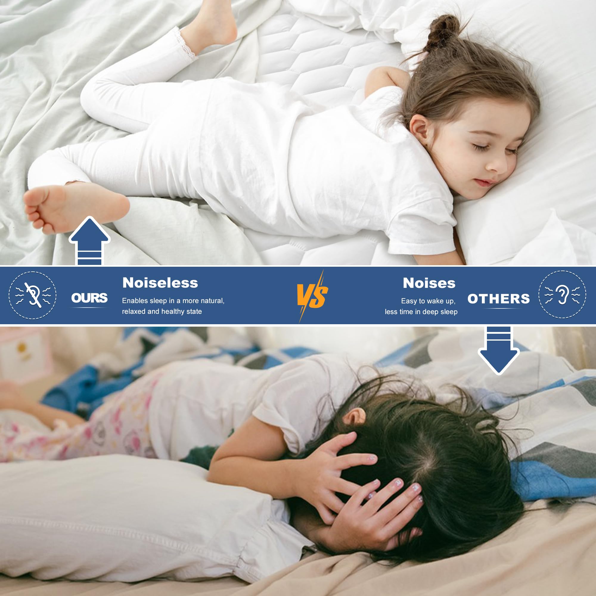 GRT fitted skirt ensures a secure fit on twin XL mattresses