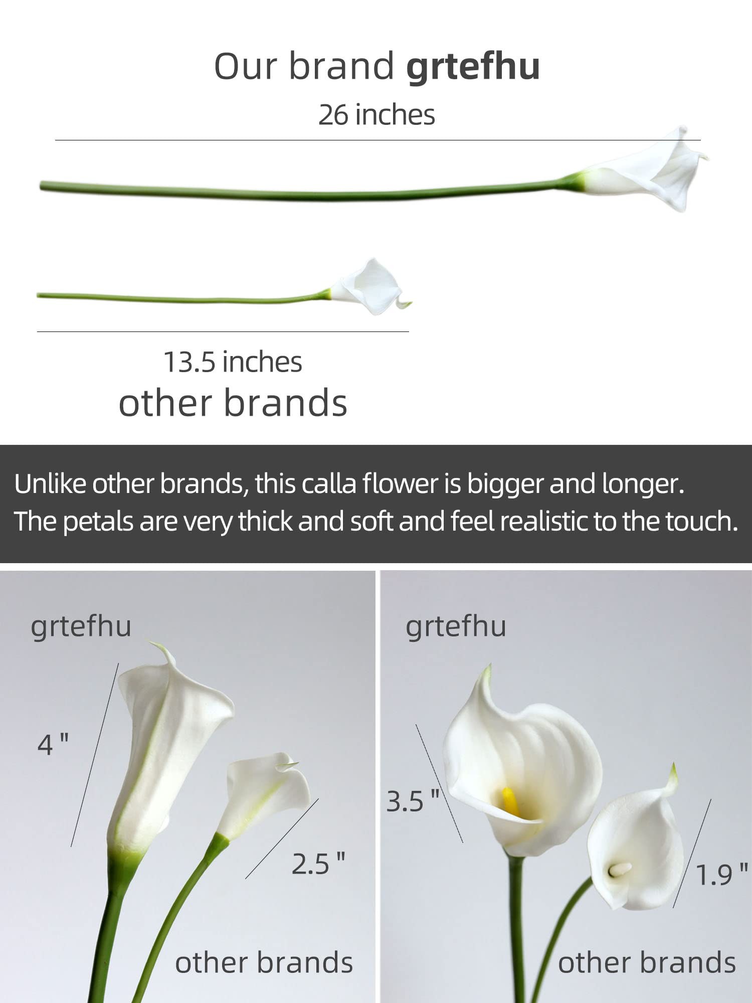 grtefhu Calla Lily ideal for modern farmhouse living room accents