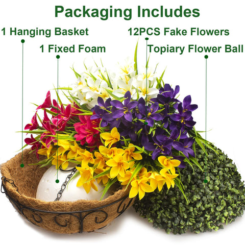 Grunyia 12-stem bundle in vibrant colors for instant yard beauty