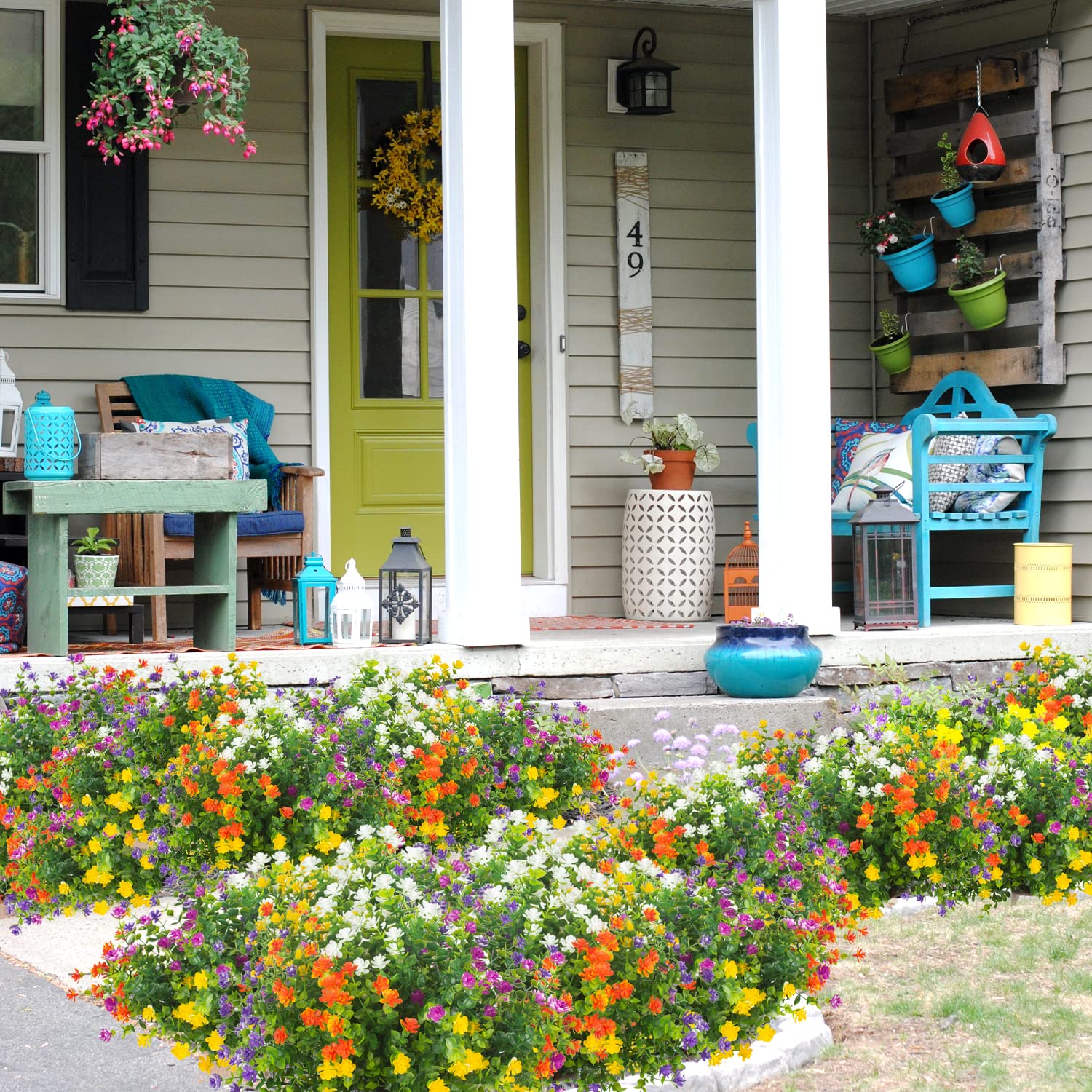 Grunyia never fade artificial blooms for year round color