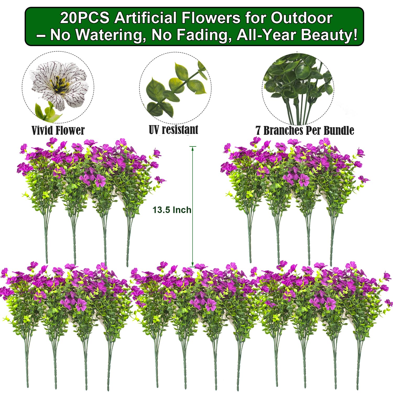 Grunyia UV-resistant fuchsia blooms brighten porches and planters year-round.