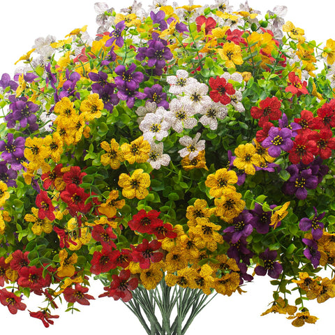 Grunyia artificial daisy bundles for outdoor use, realistic and vibrant.
